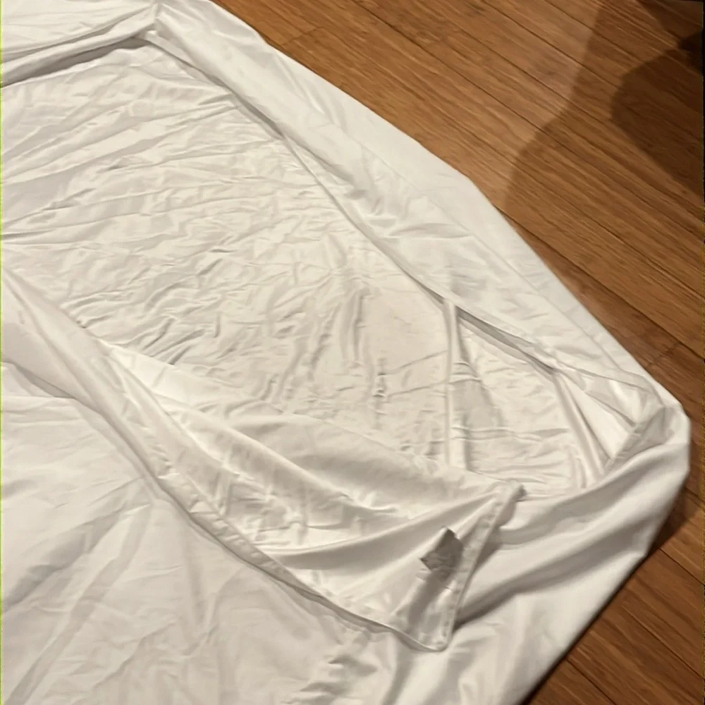 Serta WHITE FULL SIZE Bed Mattress COVER,  ZIP pocket closure,  polyester,  NEW